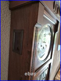 Gustav Becker Antique German Westminster chime wall clock (0702)