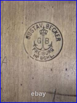 Gustav Becker Antique German Westminster chime wall clock (0702)