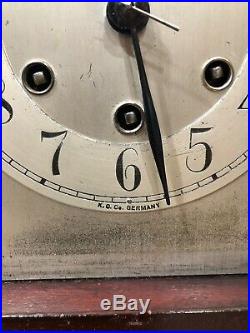 Gustav Becker German Westminster Chime Black Forest Mantel Bracket Clock