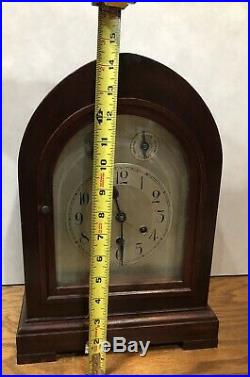 Gustav Becker German Westminster Chime Black Forest Mantel Bracket Clock