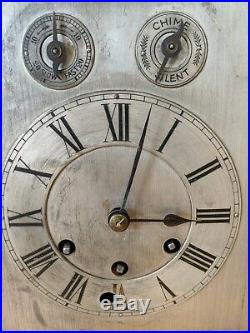 Gustav Becker Oak Mantle Clock with Westminster Chime Spares + Repairs