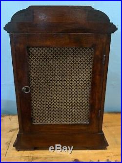 Gustav Becker Oak Mantle Clock with Westminster Chime Spares + Repairs