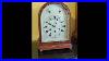 Gustav Becker Westminster Chime Round Top Mantel Clock Westminster Gustavbecker Clock