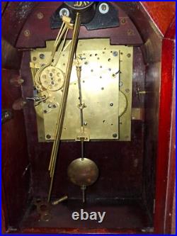 Gustave Becker Westminster Chime Beehive Shelf Clock Completely Restored