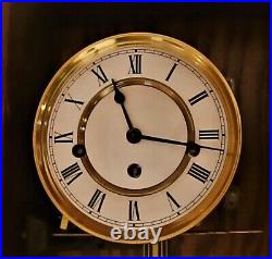 H. L HUBBELL Oak Wall Clock Westminster Chimes