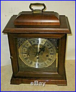HAMILTON LANCASTER PA U. S. A WESTMINSTER CHIME 8 DAY BRACKET CLOCK WORKING With KEY