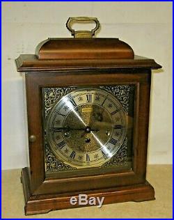 HAMILTON LANCASTER PA U. S. A WESTMINSTER CHIME 8 DAY BRACKET CLOCK WORKING With KEY