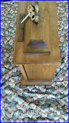 HAMILTON WESTMINSTER CHIME BRACKET MANTLE CLOCK WithKEY- 340-020 W. GERMANY