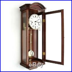 HERMLE AMS German WALL CLOCK DESIGN! WESTMINSTER Chime 3 CRYSTALS TRANSLUCENT