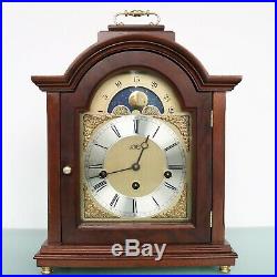 HERMLE AMS Mantel TOP Clock MOONPHASE WESTMINSTER Chime Vintage SERVICED Germany