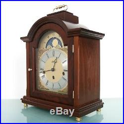HERMLE AMS Mantel TOP Clock MOONPHASE WESTMINSTER Chime Vintage SERVICED Germany