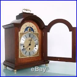 HERMLE AMS Mantel TOP Clock MOONPHASE WESTMINSTER Chime Vintage SERVICED Germany