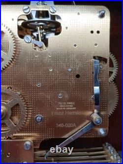 HERMLE Mantel Clock CLEARBROOK Barrister MECHANICAL 340-020A German 2 Jewels 12