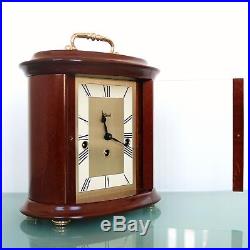 HERMLE OVAL DESIGN Mantel TOP Clock WESTMINSTER Chime HIGH GLOSS German SERVICED