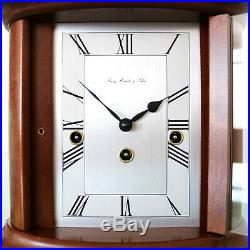 HERMLE OVAL DESIGN Mantel TOP Clock WESTMINSTER Chime HIGH GLOSS German SERVICED