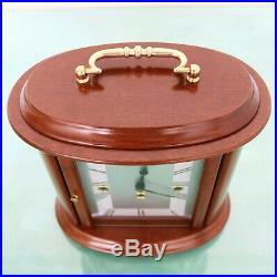 HERMLE OVAL DESIGN Mantel TOP Clock WESTMINSTER Chime HIGH GLOSS German SERVICED