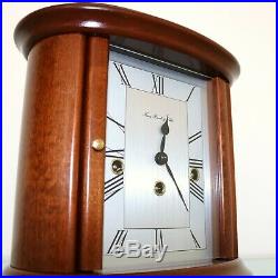 HERMLE OVAL DESIGN Mantel TOP Clock WESTMINSTER Chime HIGH GLOSS German SERVICED