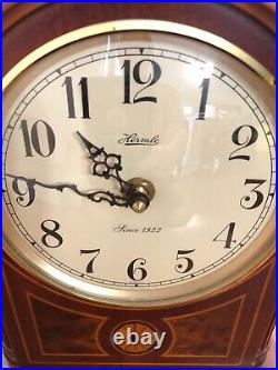 HERMLE QUARTZ DUAL CHIME MANTEL CLOCK Germany Works Beautiful See Video and Pics