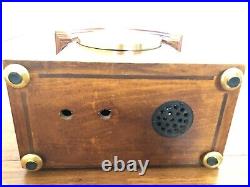 HERMLE QUARTZ DUAL CHIME MANTEL CLOCK Germany Works Beautiful See Video and Pics