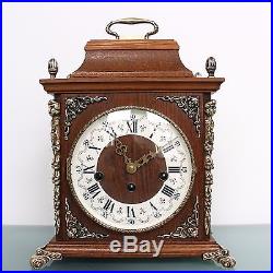 HERMLE Top Clock WESTMINSTER Chime 14 Inch Germany Vintage Mantel/Shelf Bronze