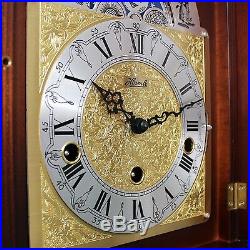 HERMLE Vintage German Mantel CLOCK MOONPHASE Westminster 3 MELODIES! Chime Shelf