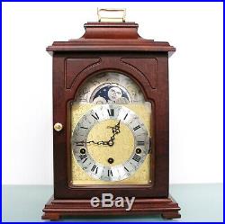 HERMLE Vintage German Mantel CLOCK TRIPLE CHIME! MOONPHASE Westminster SERVICED