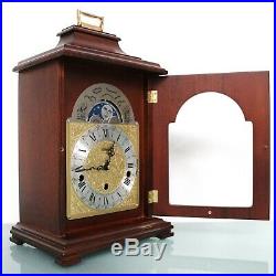 HERMLE Vintage German Mantel CLOCK TRIPLE CHIME! MOONPHASE Westminster SERVICED