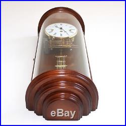 HERMLE WALL CLOCK TOP DESIGN WESTMINSTER Chime CURVED Glass Skeleton TRANSLUCENT