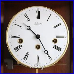 HERMLE WALL CLOCK TOP DESIGN WESTMINSTER Chime CURVED Glass Skeleton TRANSLUCENT