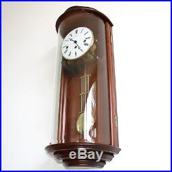 HERMLE WALL CLOCK TOP DESIGN WESTMINSTER Chime CURVED Glass Skeleton TRANSLUCENT