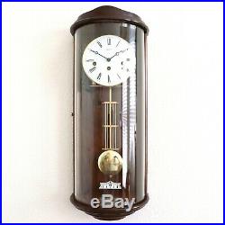 HERMLE WALL CLOCK WESTMINSTER Chime Curved Crystal DESIGN Chime SERVICED Germany