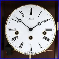 HERMLE WALL CLOCK WESTMINSTER Chime Curved Crystal DESIGN Chime SERVICED Germany