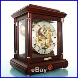 HERMLE Westminster 4 BELLS Mantel TOP! Clock German Translucent High Gloss Chime