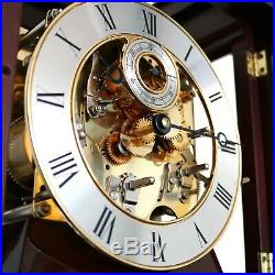 HERMLE Westminster 4 BELLS Mantel TOP! Clock German Translucent High Gloss Chime
