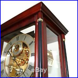 HERMLE Westminster 4 BELLS Mantel TOP! Clock German Translucent High Gloss Chime