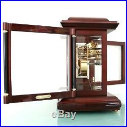 HERMLE Westminster 4 BELLS Mantel TOP! Clock German Translucent High Gloss Chime