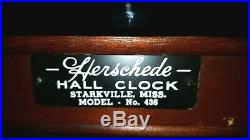 HERSCHEDE GRANDMOTHER CLOCK With WESTMINSTER CHIMES, MODEL 436 C-1960s