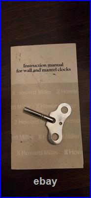HOWARD MILLER 612-462 WESTMINSTER CHIME WALL CLOCK GERMANY Mini Wall Grandfather