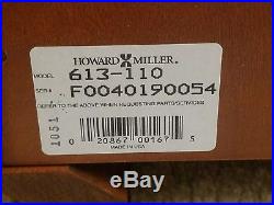 HOWARD MILLER 613-110 WESTMINSTER CHIME LONG CASE WALL CLOCK. Brand new