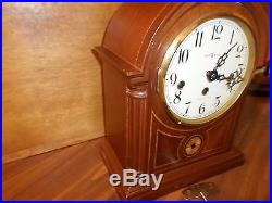 Howard Miller Barrister 8 Day Wind Up Clock Westminster Chimes Working Cond