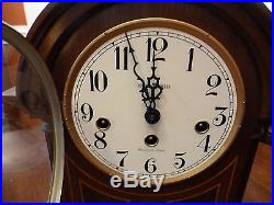 Howard Miller Barrister Mantle Clock 8 Day Key Wound Hermle Westminster Chime