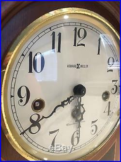 HOWARD MILLER Barrister Westminster Chime Key Wind Mantle Clock