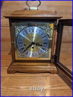 HOWARD MILLER Key Wound Mantel Clock 612-437 Hermle 340-020 Triple Chime