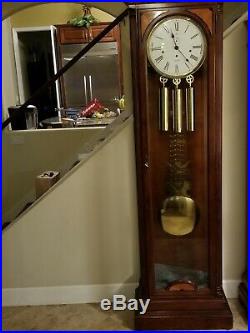 HOWARD MILLER MANSFIELD GRANDFATHER CLOCK, MODEL 610-686 pick up only