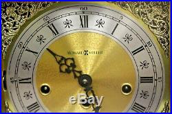 HOWARD MILLER MANTEL CLOCK #612-438/617 WESTMINSTER TRIPLE-CHIME 141 ca 1990s