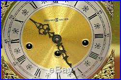 HOWARD MILLER MANTEL CLOCK #612-438/617 WESTMINSTER TRIPLE-CHIME 141 ca 1990s