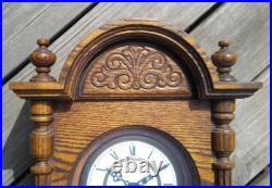 HOWARD MILLER Model #612-462 Westminster Chime Key Wind Pendulum Wall Clock