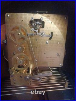 HOWARD MILLER Triple Chime Tambour Mantle Clock HANDSOME! VGC