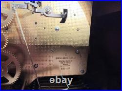 HOWARD MILLER Triple Chime Tambour Mantle Clock HANDSOME! VGC