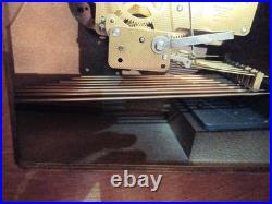 HOWARD MILLER Triple Chime Tambour Mantle Clock HANDSOME! VGC